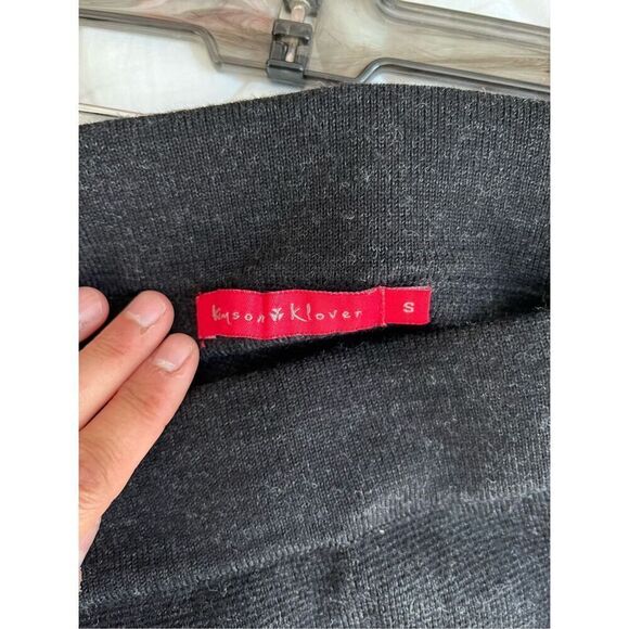 Krimson and Klover charcoal gray merino wool skirt S - Picture 4 of 4